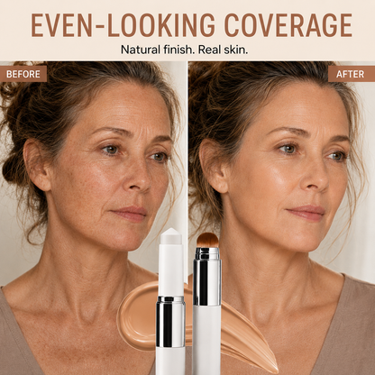 💝LAST SALE 55% OFF💝Korean Color-Changing Foundation Stick with Built-In Brush