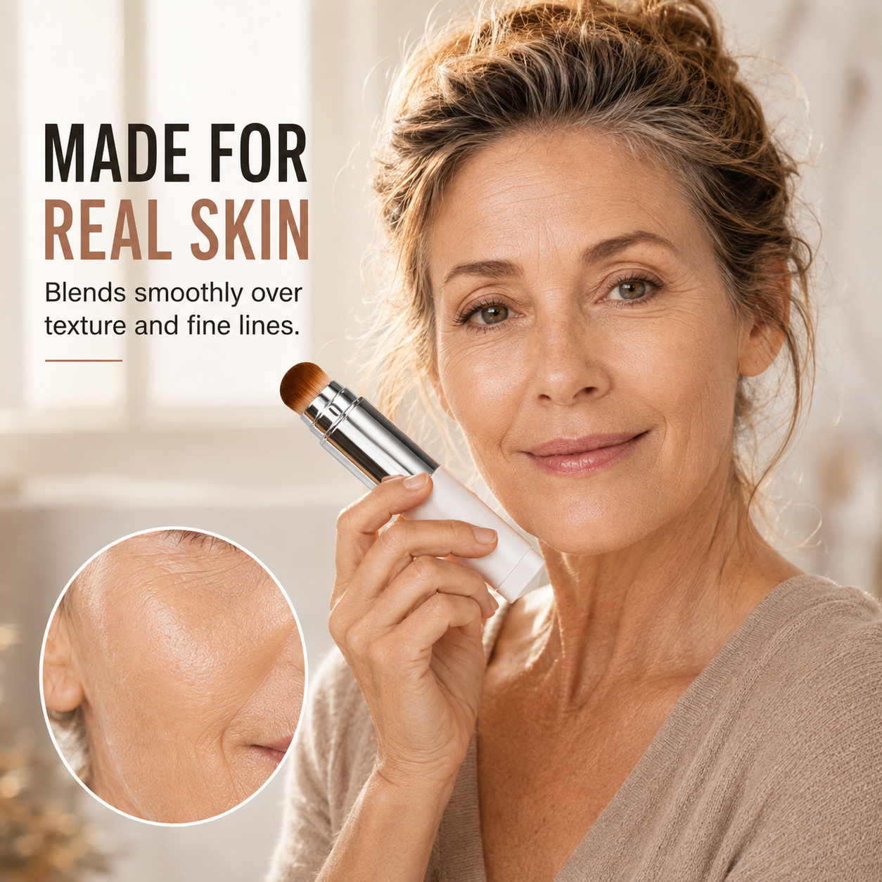 How to apply color-changing foundation stick