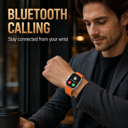 2.01" HD Smart Watch for Men & Women – Bluetooth Calls, Fitness Tracker, Heart Rate Monitor & Message Notifications