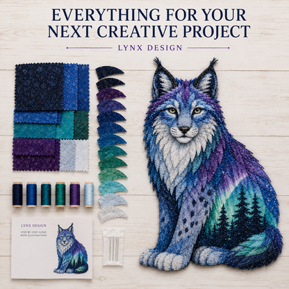 ⏳Last Day 49% OFF - 🌌🐺Northern Lights Wildlife DIY Patchwork Kit