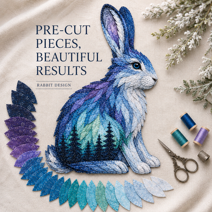 ⏳Last Day 49% OFF - 🌌🐺Northern Lights Wildlife DIY Patchwork Kit
