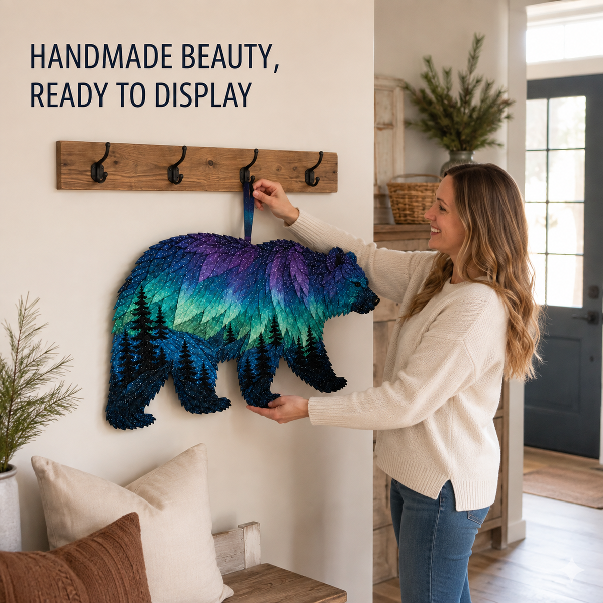 ⏳Last Day 49% OFF - 🌌🐺Northern Lights Wildlife DIY Patchwork Kit