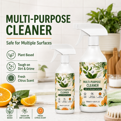 120 ML Multi-Purpose Kitchen & Bathroom Cleaner – Grease, Limescale & Stain Remover Spray