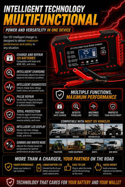 BATTERY STARTER - GET YOUR VEHICLE STARTED AGAIN IN MINUTES