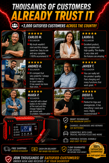 BATTERY STARTER - GET YOUR VEHICLE STARTED AGAIN IN MINUTES