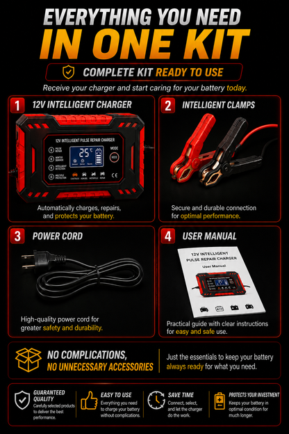 BATTERY STARTER - GET YOUR VEHICLE STARTED AGAIN IN MINUTES