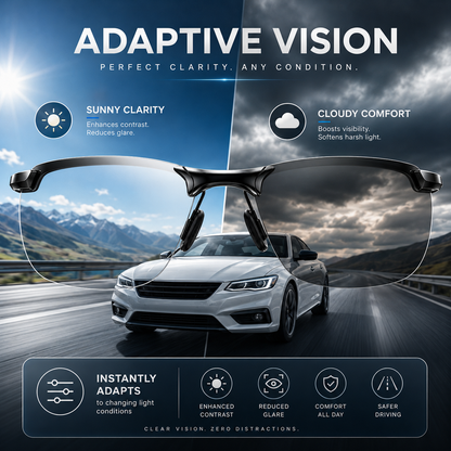 ✨Summervibes Smart Auto Zoom Photochromic Sunglasses | UV400 Anti Blue Light Outdoor Shades