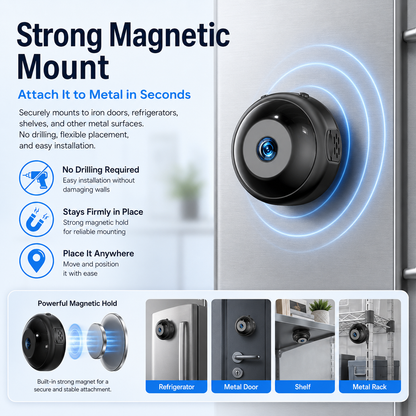 [Upgraded ultra-invisible]📸Mini WIFI Camera 1080P HD - Night Vision Included