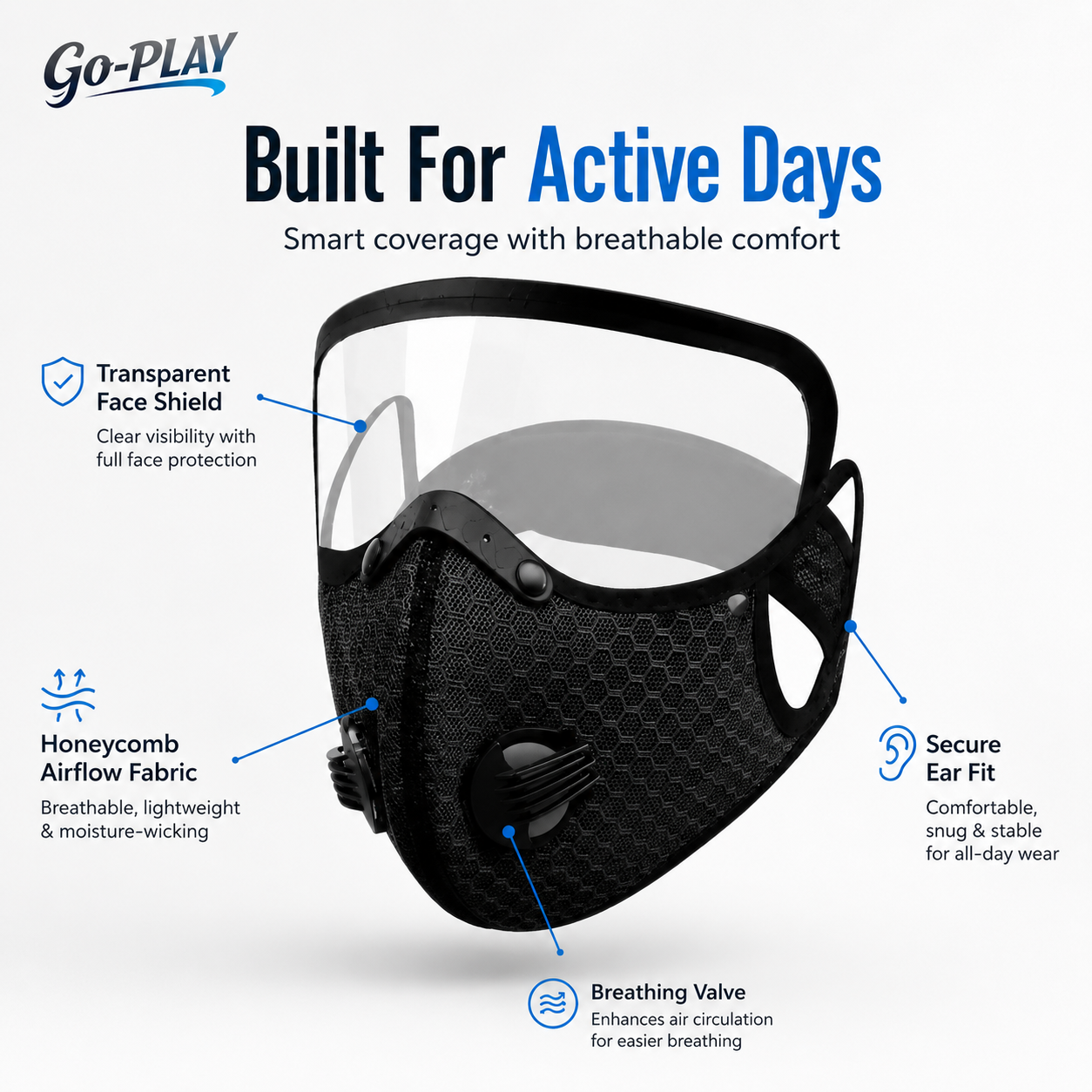 🔥LAST DAY 50% OFF - 💖Reusable Carbon Filter Dust Mask – Built for Active Lifestyles