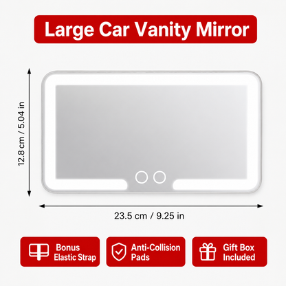 🔥 LAST DAY 50% OFF-✨ LED Car Sun Visor Vanity Mirror – Touch-Control Lighted Makeup Mirror