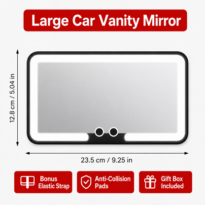 🔥 LAST DAY 50% OFF-✨ LED Car Sun Visor Vanity Mirror – Touch-Control Lighted Makeup Mirror