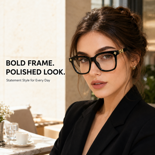 Unisex Blue Light Blocking Glasses – Modern Square Frames for Computer, Gaming & Everyday Use