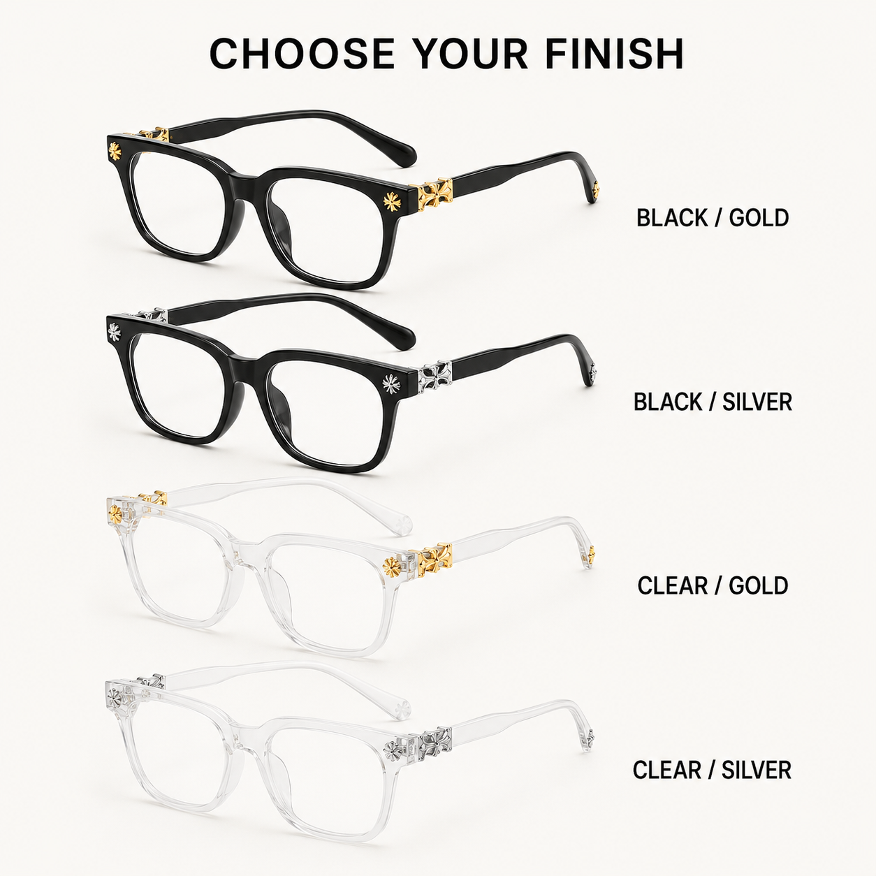 Unisex Blue Light Blocking Glasses – Modern Square Frames for Computer, Gaming & Everyday Use