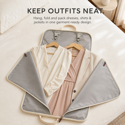 ✨ 2-in-1 Convertible Garment Duffel Bag – Hand Carry or Rolling Trolley