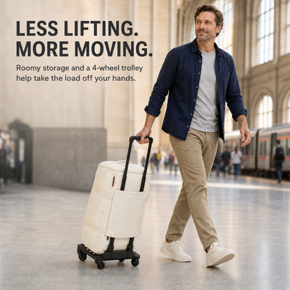✨ 2-in-1 Convertible Garment Duffel Bag – Hand Carry or Rolling Trolley