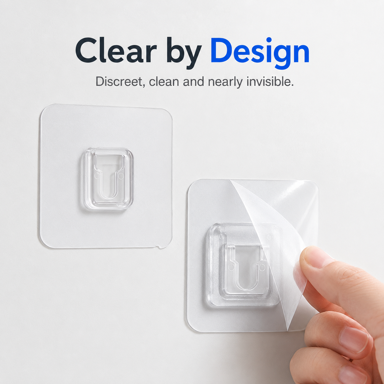 Heavy-Duty Self-Adhesive Wall Hooks | No-Drill Waterproof Mounting Hooks for Bathroom, Kitchen & Home Organization