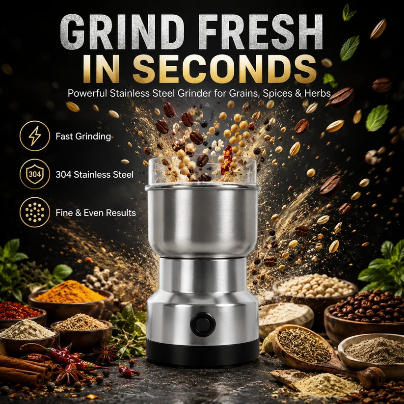 1. 🌿 50% OFF Today! High-Speed Stainless Steel Grinder for Fresh Spices, Coffee & Grains