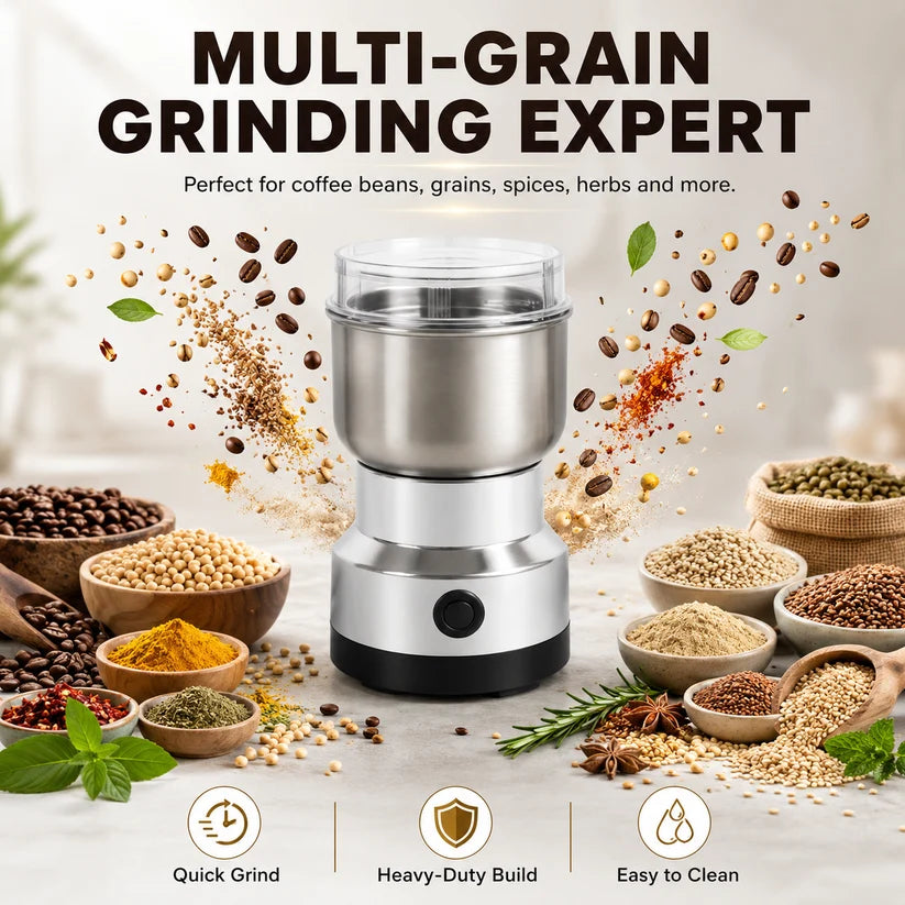 1. 🌿 50% OFF Today! High-Speed Stainless Steel Grinder for Fresh Spices, Coffee & Grains