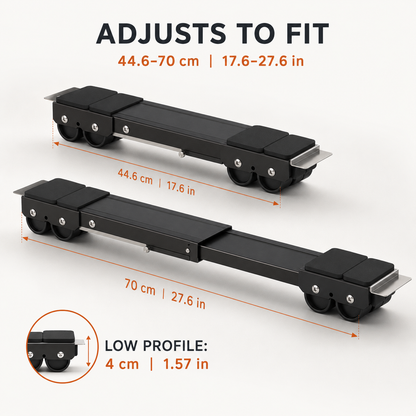 Heavy Duty Appliance Moving Dolly 2-Pack Adjustable Telescopic