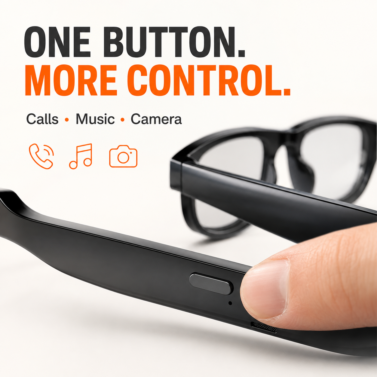 👓Lightweight Smart Glasses with Hands-Free Control