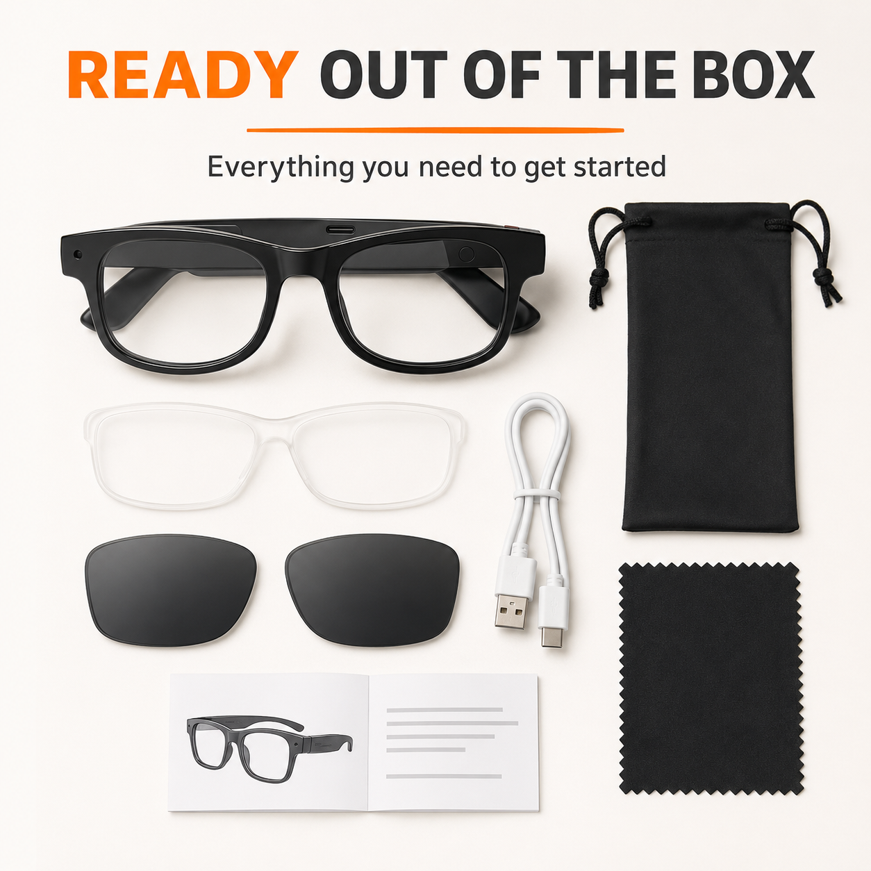 👓Lightweight Smart Glasses with Hands-Free Control