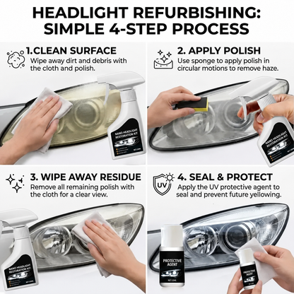 🔥🚘 Nano Headlight Restoration  Kit