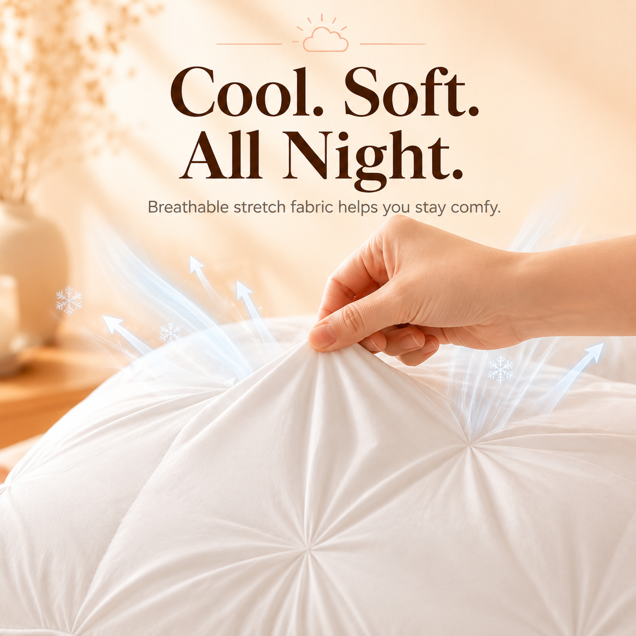 Free shipping☁️Fluffy Cloud Neck Support Pillow – Cooling Breathable Comfort for Side, Back & Stomach Sleepers 😴