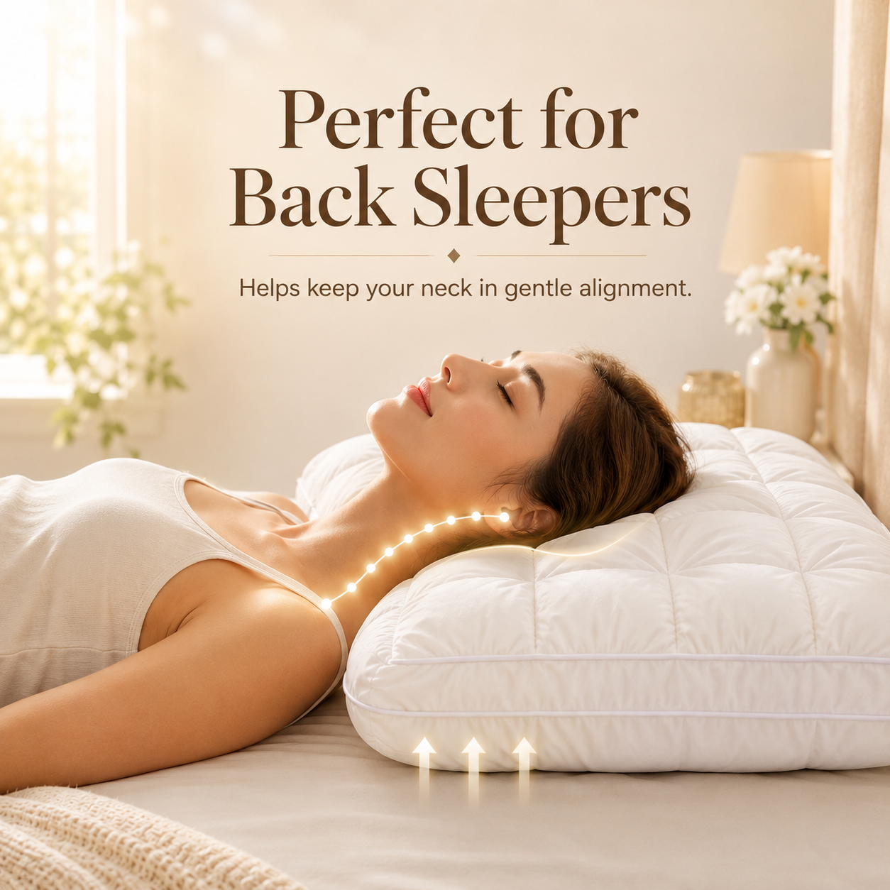 Free shipping☁️Fluffy Cloud Neck Support Pillow – Cooling Breathable Comfort for Side, Back & Stomach Sleepers 😴