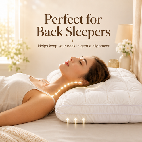 Free shipping☁️Fluffy Cloud Neck Support Pillow – Cooling Breathable Comfort for Side, Back & Stomach Sleepers 😴