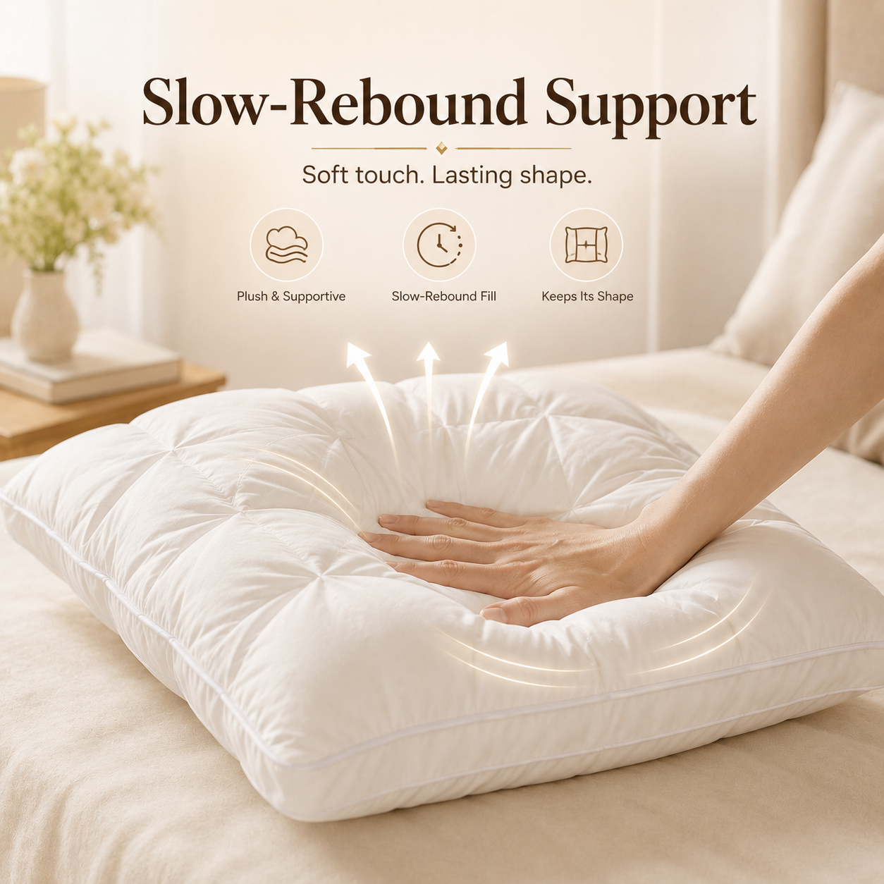 Free shipping☁️Fluffy Cloud Neck Support Pillow – Cooling Breathable Comfort for Side, Back & Stomach Sleepers 😴