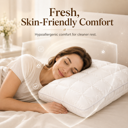 Free shipping☁️Fluffy Cloud Neck Support Pillow – Cooling Breathable Comfort for Side, Back & Stomach Sleepers 😴