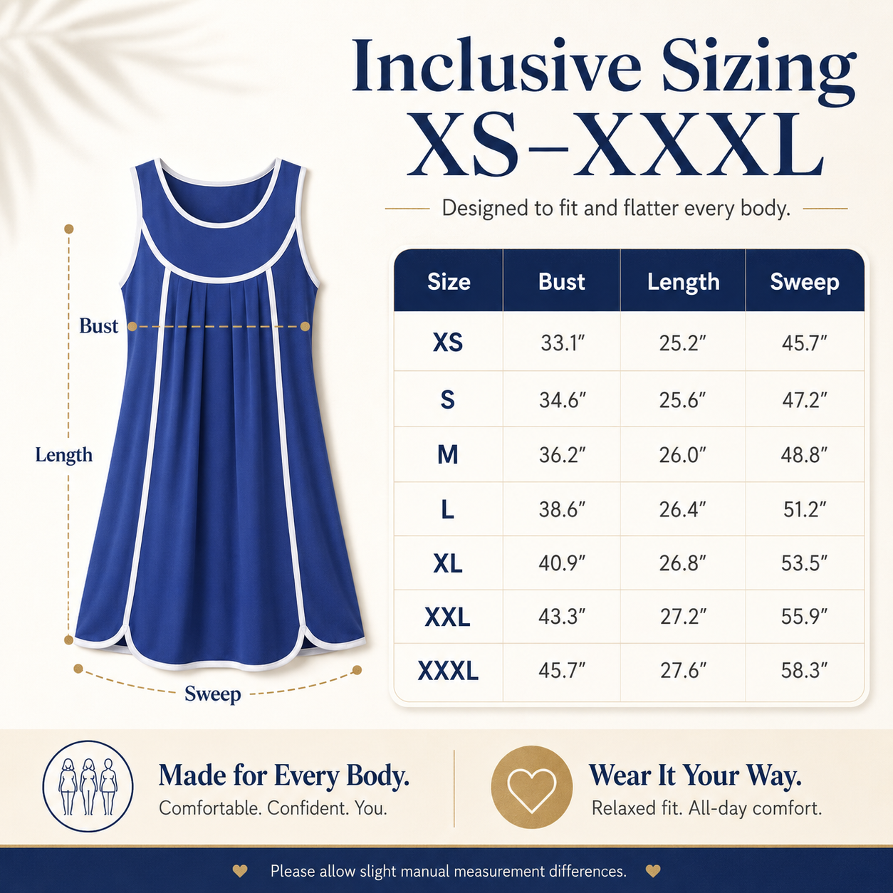 Women's Contrast Trim Sleeveless Swing Dress, Casual Loose Fit Crew Neck Mini Dress, Summer A-Line Tunic Dress for Beach & Daily Wear, Sizes XS-XXXL