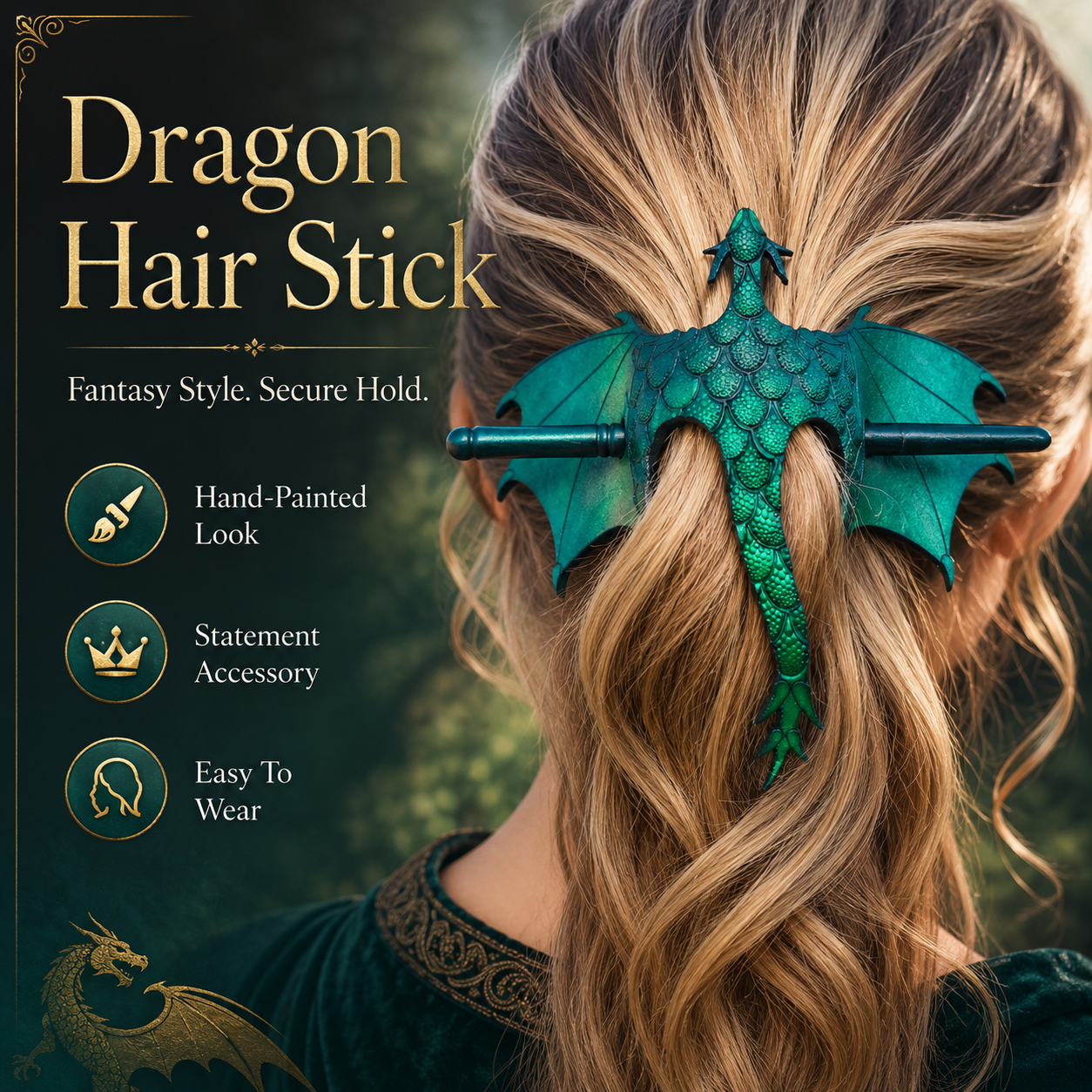 🎁Last Day 60% OFF - Medieval Dragon Hair Stick