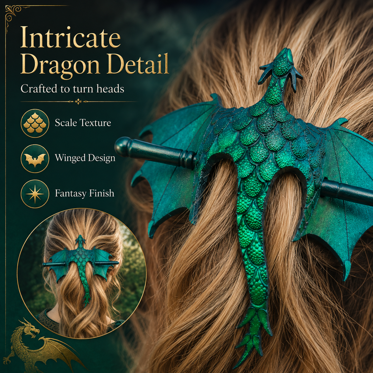 🎁Last Day 60% OFF - Medieval Dragon Hair Stick