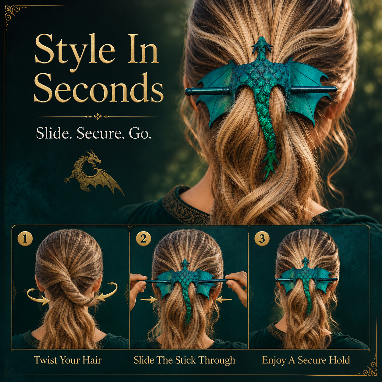 🎁Last Day 60% OFF - Medieval Dragon Hair Stick
