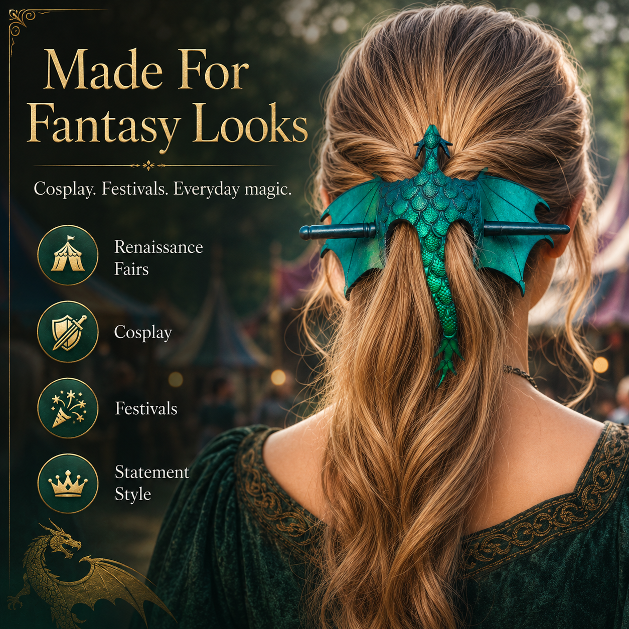 🎁Last Day 60% OFF - Medieval Dragon Hair Stick
