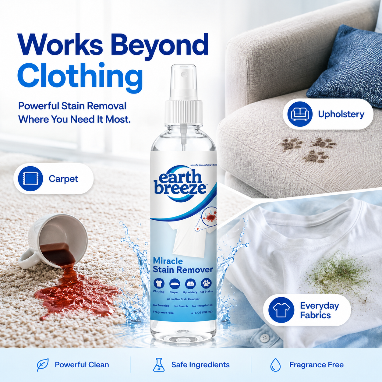 Earth Breeze Miracle Stain Remover Spray