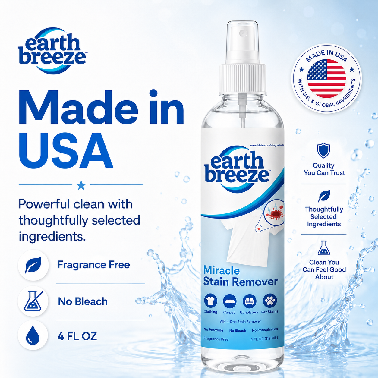 Earth Breeze Miracle Stain Remover Spray
