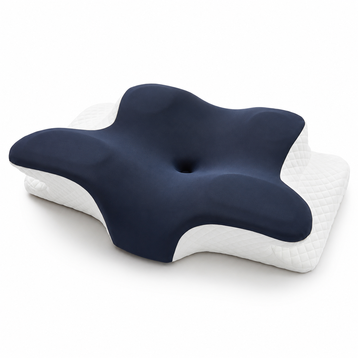 Free shipping//Butterfly Ergonomic Cooling Memory Foam Cervical Pillow, Orthopedic Neck Support Contour Pillow for Side Back Stomach Sleepers
