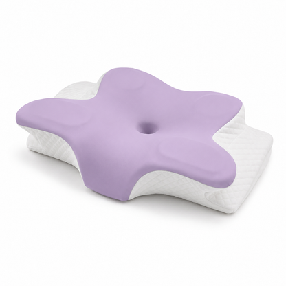 Free shipping//Butterfly Ergonomic Cooling Memory Foam Cervical Pillow, Orthopedic Neck Support Contour Pillow for Side Back Stomach Sleepers