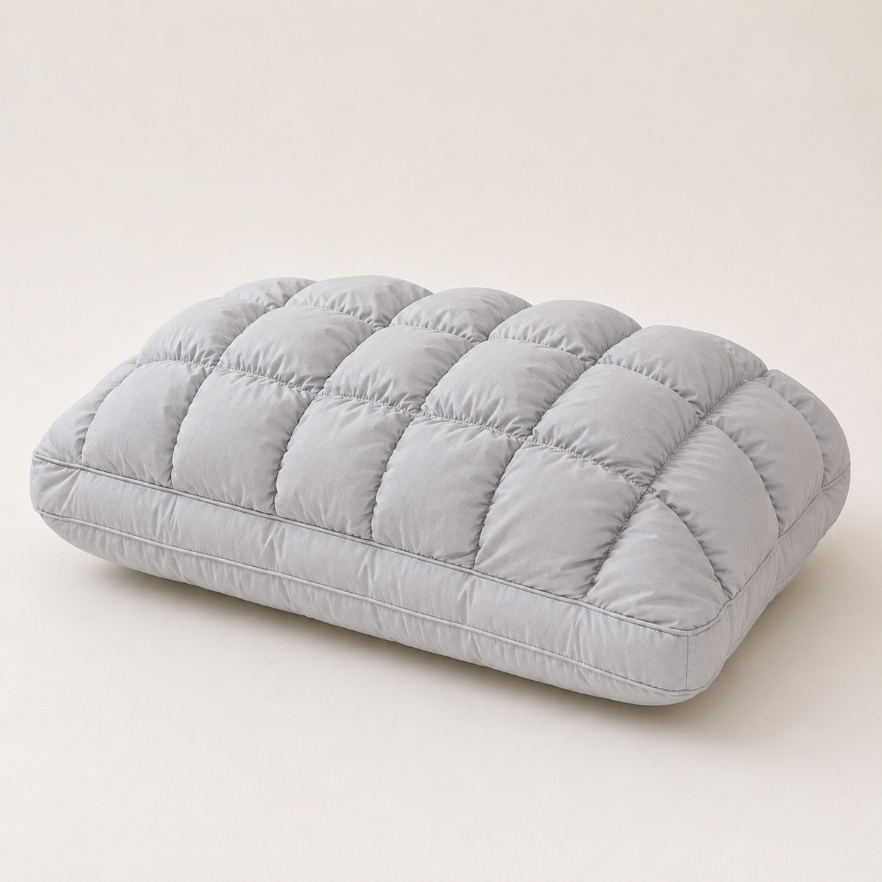 Free shipping☁️ Cloud Puff Grid Pillow – Cooling, Fluffy & No-Flat Comfort for Side & Back Sleepers 😴