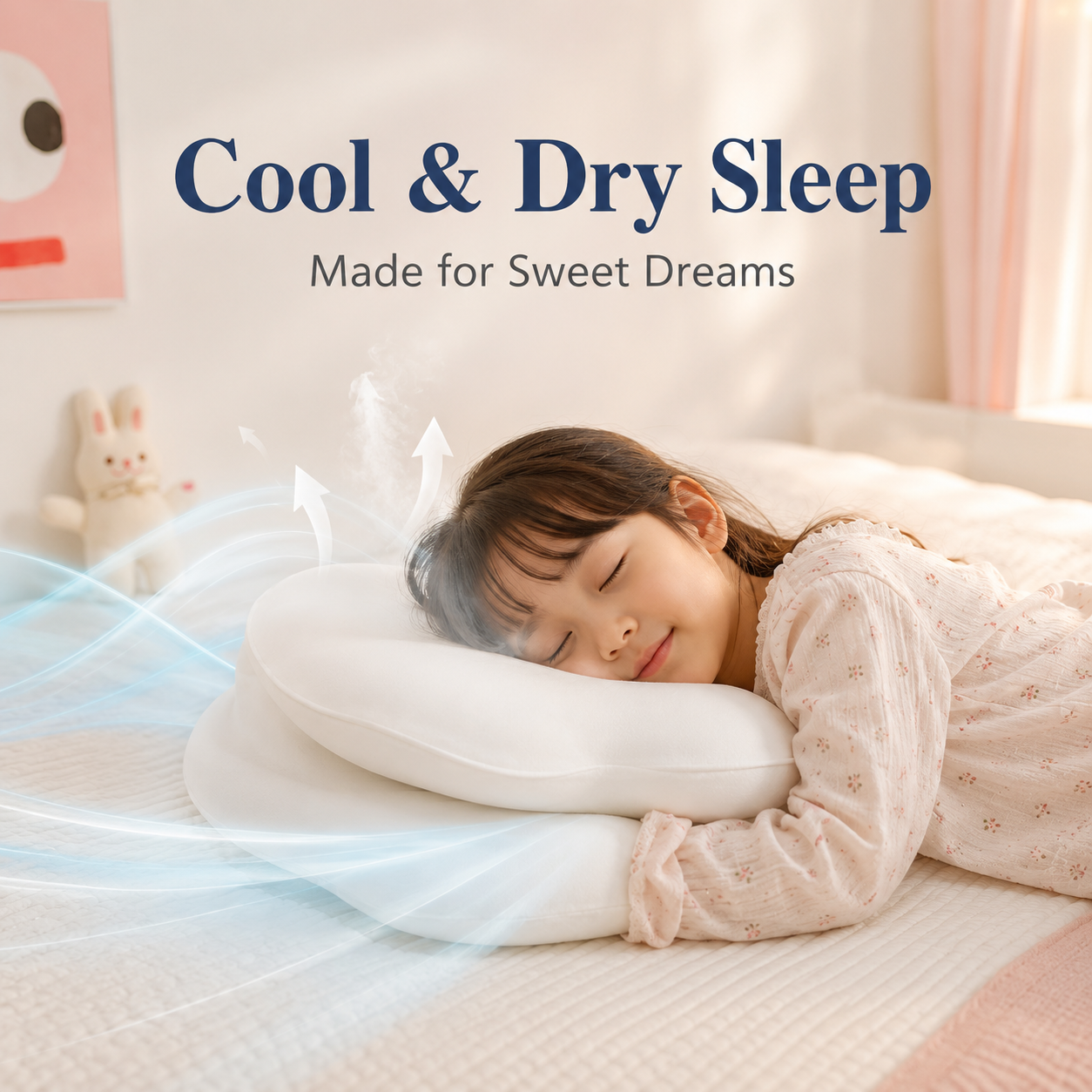 Cloud Shaped Memory Foam Pillow for Kids & Elderly, Ergonomic Cervical Pillow with Multi-Height Options, Soft Safe Pillow for Neck Pain Relief