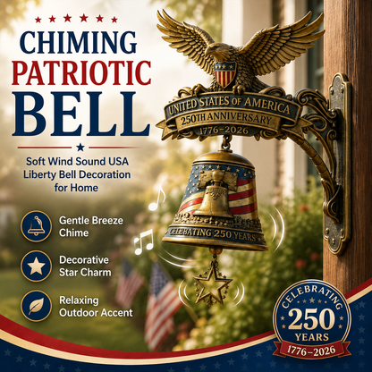🔔American Eagle 250th Anniversary Doorbell 🇺🇸 ★Handmade, Dimensions: 8''×9''×12''★