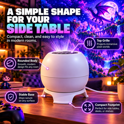 ✨ 50% OFF! Wall & Ceiling Pixel Projector Light for Cozy Game Nights