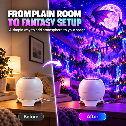 ✨ 50% OFF! Wall & Ceiling Pixel Projector Light for Cozy Game Nights