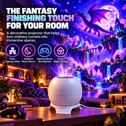 ✨ 50% OFF! Wall & Ceiling Pixel Projector Light for Cozy Game Nights