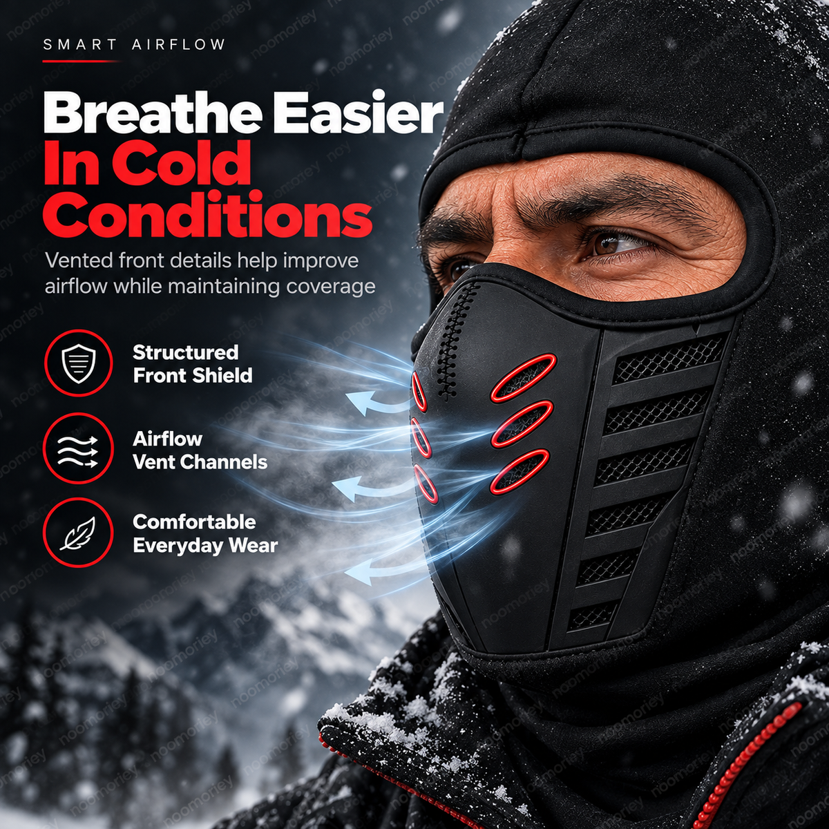 Unisex Fleece Full Face Balaclava – Windproof Winter Ski Mask