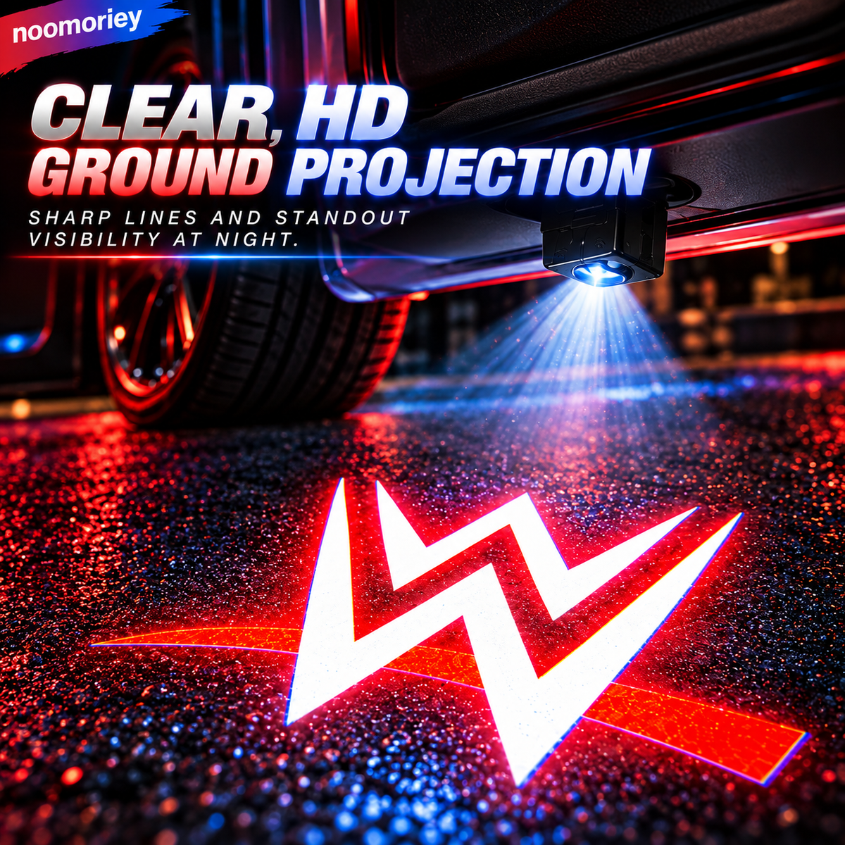 Car Door Welcome Projector Lights – Motion-Activated LED Laser Logo & Ambient Lighting