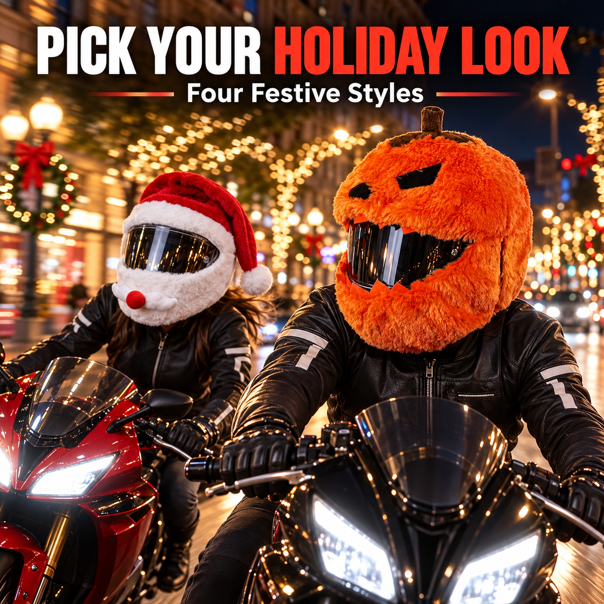 😂 Funny Plush Motorcycle Helmet Cover🏍️   – Eye-Catching Cartoon Full-Face Helmet Accessory