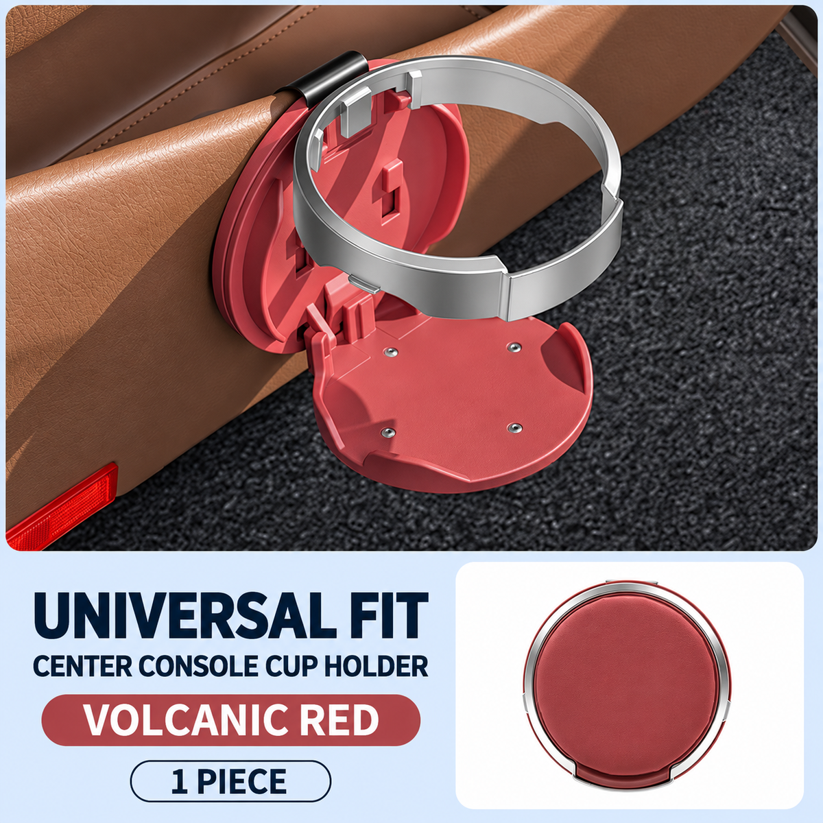 🚗 Universal Foldable Car Cup Holder – Space-Saving Drink & Phone Holder
